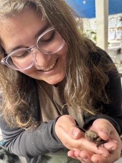 Elisa with a bat